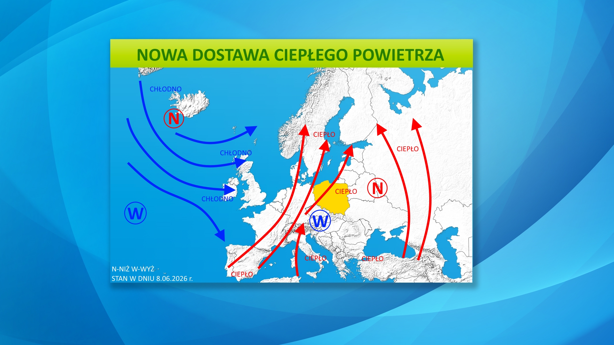 Sytuacja pogodowa w Europie