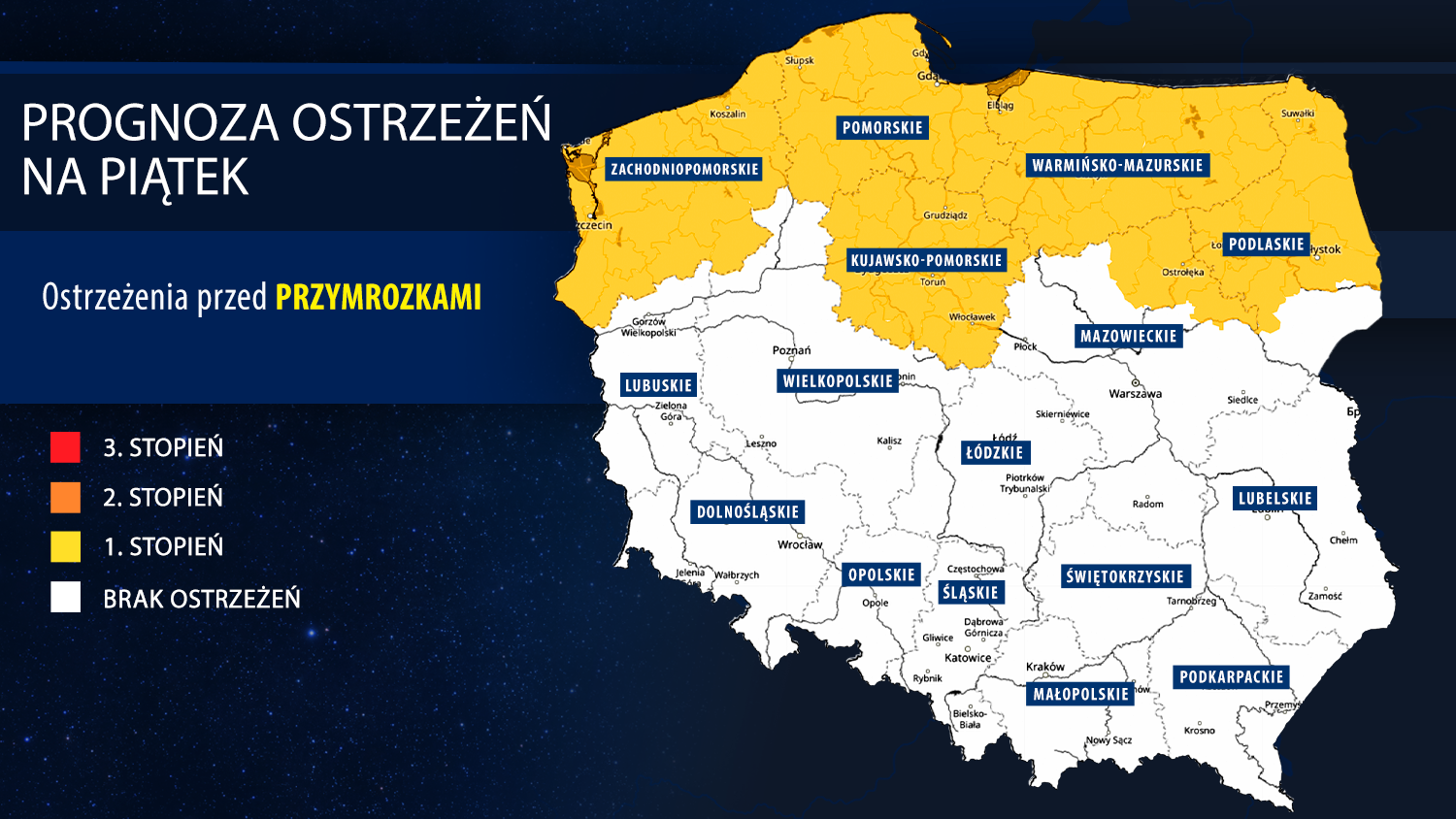 Prognoza zagrożeń na piątek