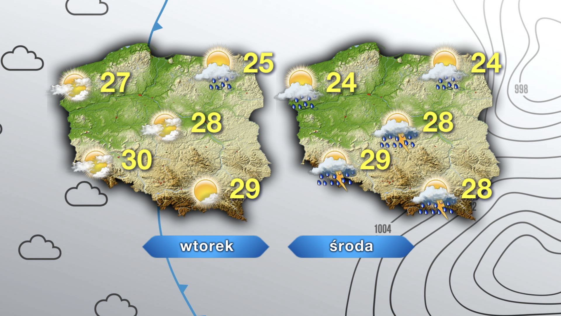 Prognoza pogody na wtorek i środę