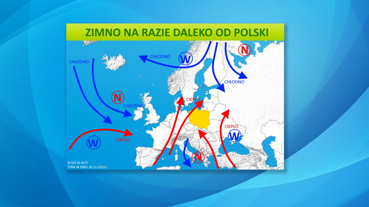 Pogoda na 16 dni. Sytuacja baryczna w Europie