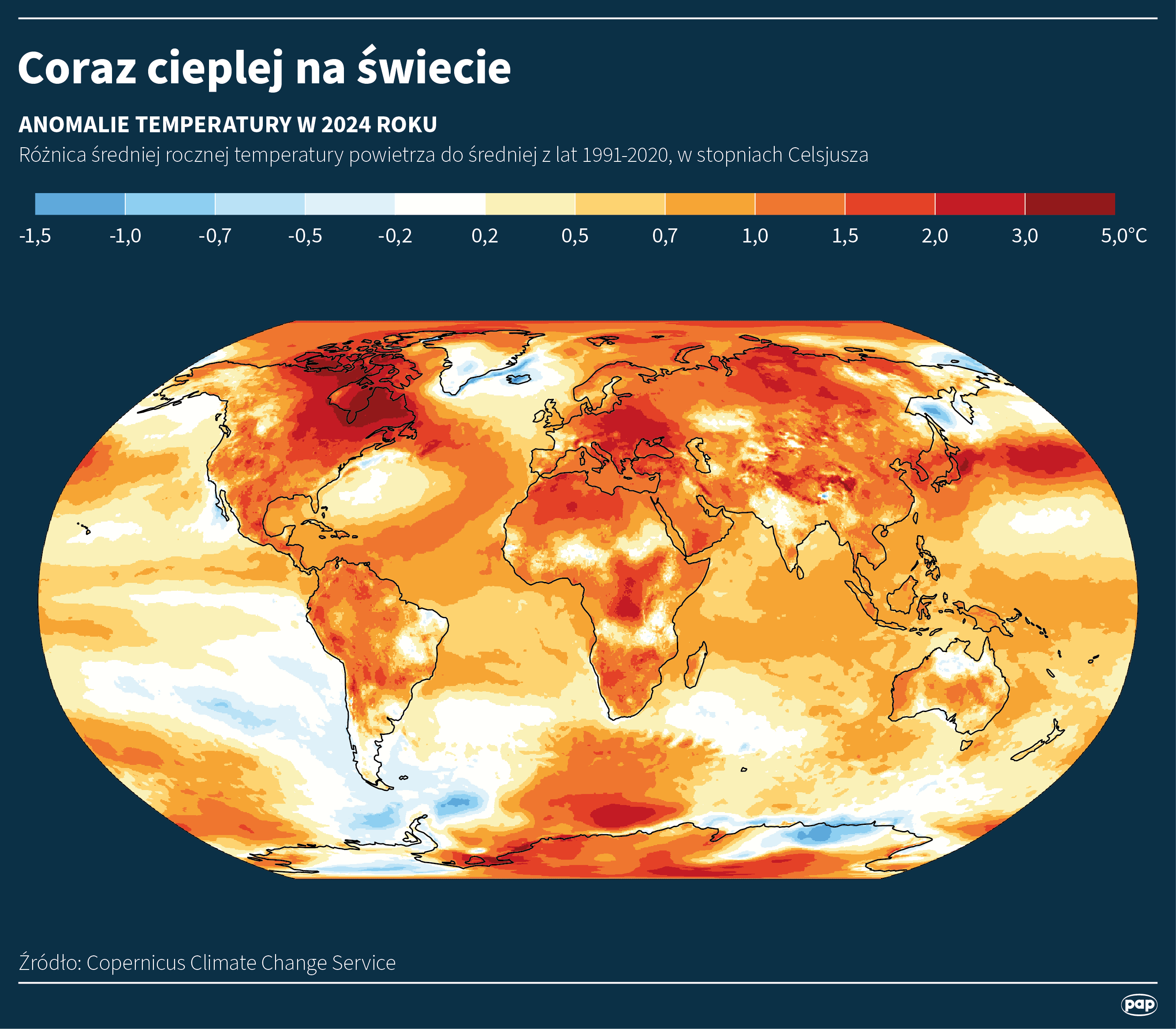 Coraz cieplej na świecie
