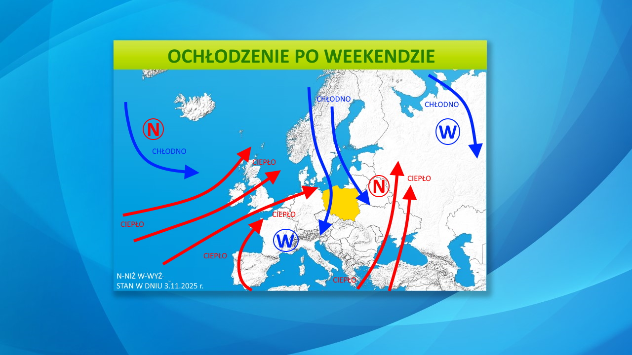 Pogoda na 16 dni. Sytuacja baryczna w Europie