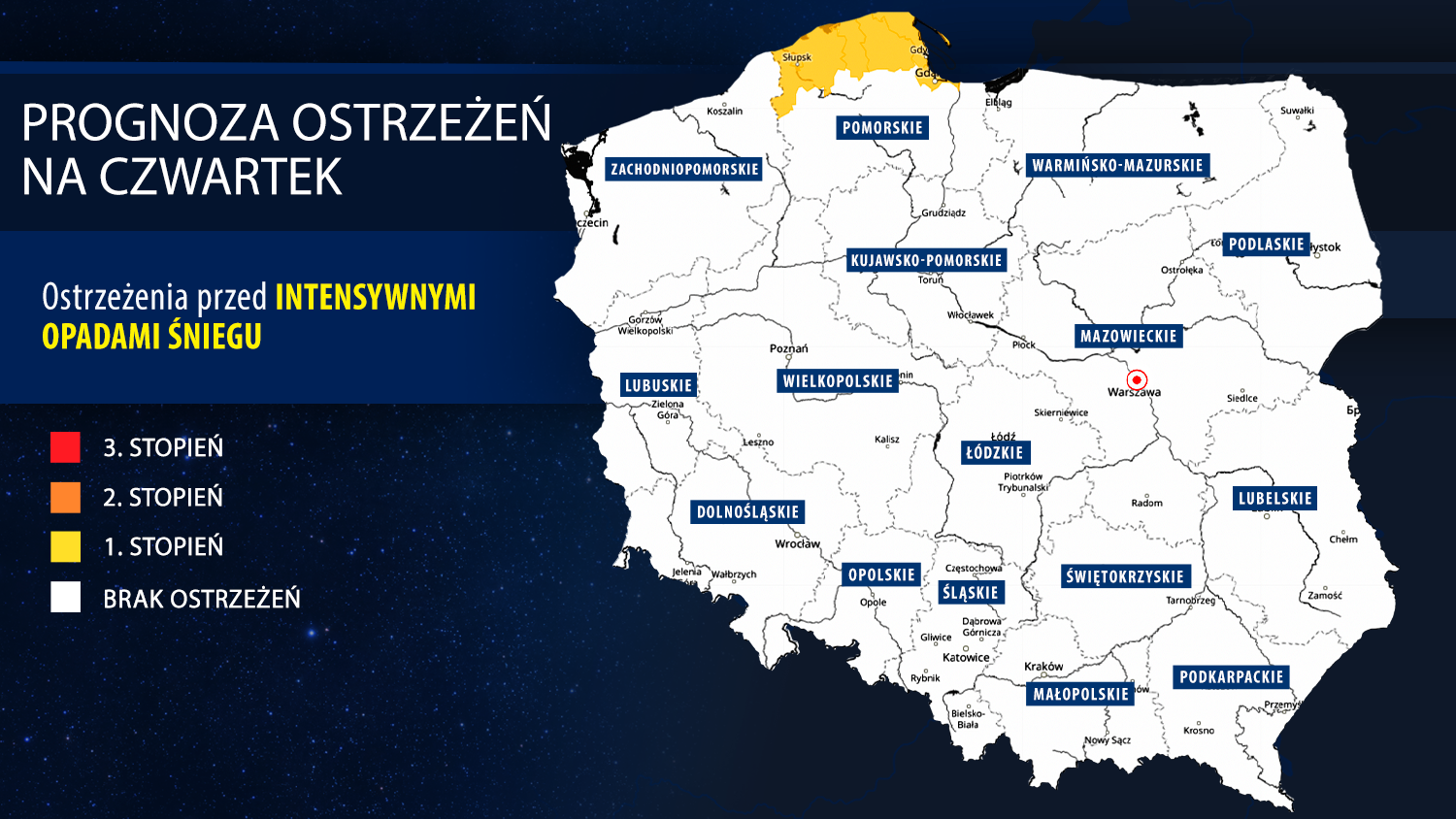 Prognoza zagrożeń na czwartek