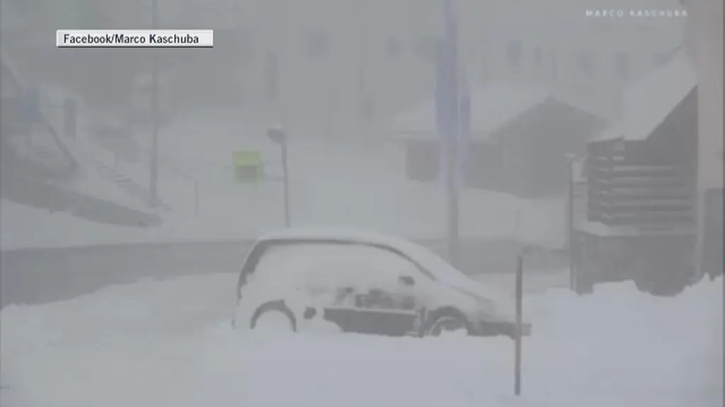 50 centymetrów śniegu w Alpach