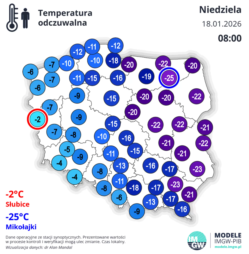 Aktualnie czytasz: Przyszedł srogi mróz. Pokazaliście swoje termometry