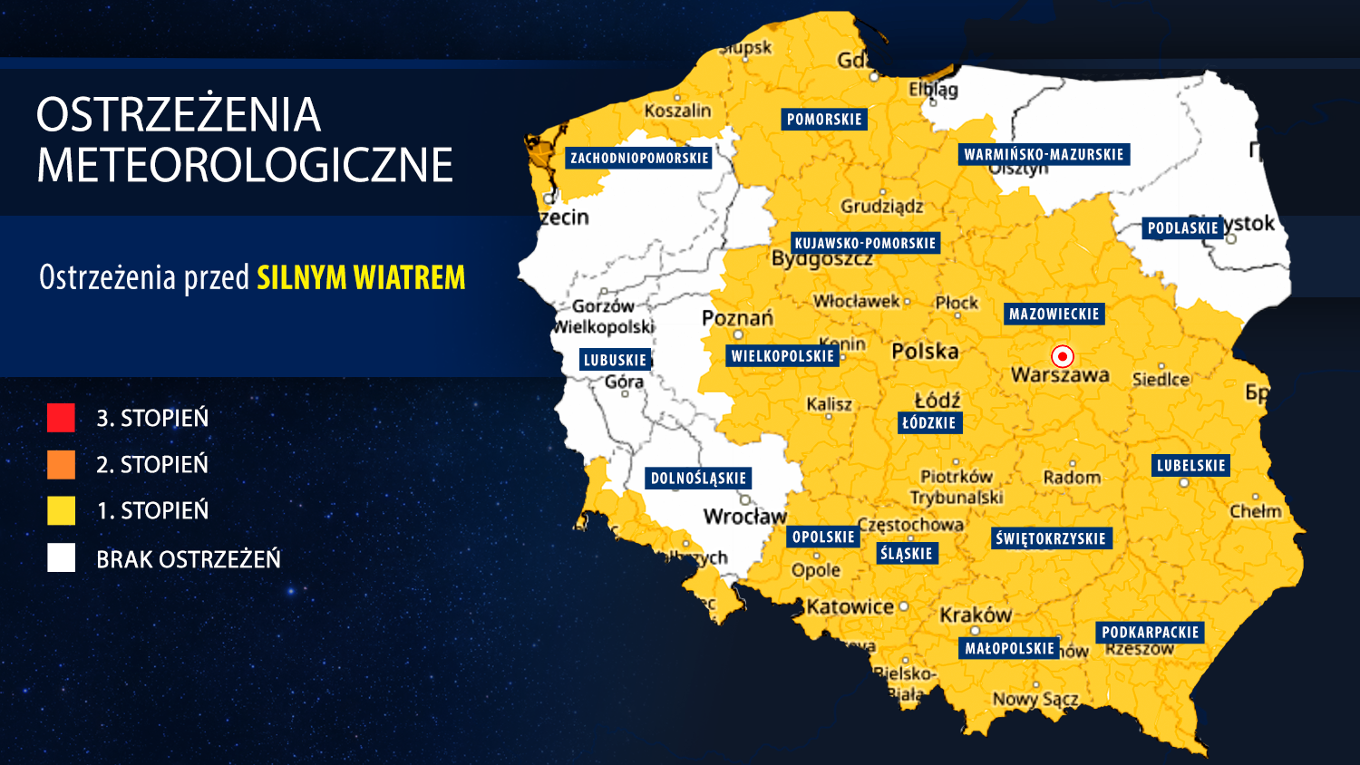 Ostrzeżenia meteorologiczne IMGW