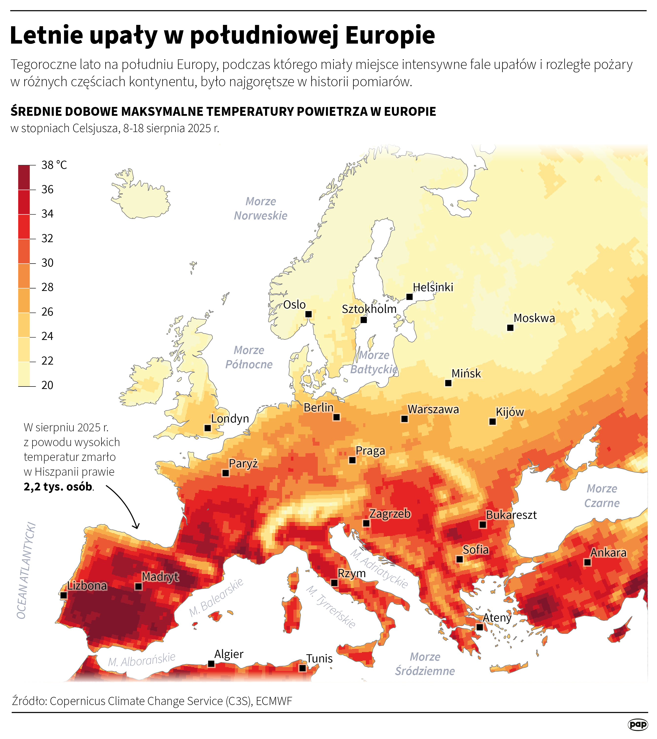 Letnie upały w południowej Europie