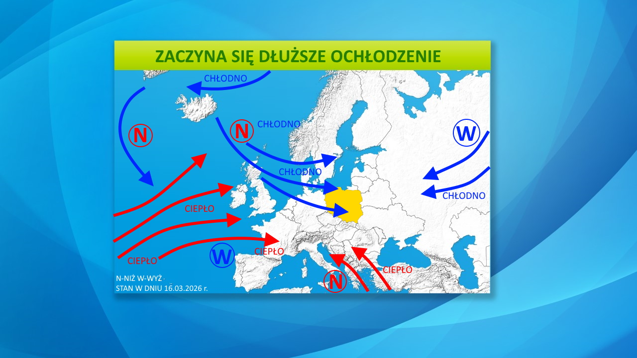 Sytuacja pogodowa nad Europą