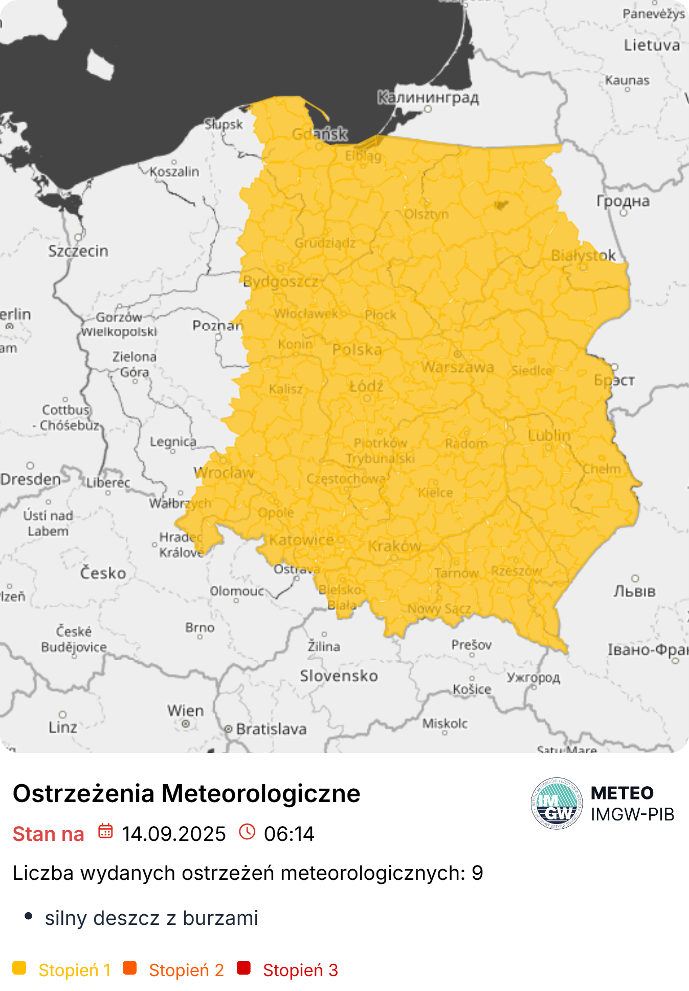 Ostrzeżenia meteorologiczne