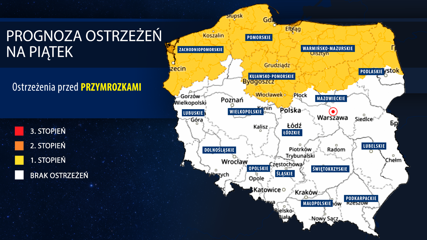 Prognoza zagrożeń na piątek