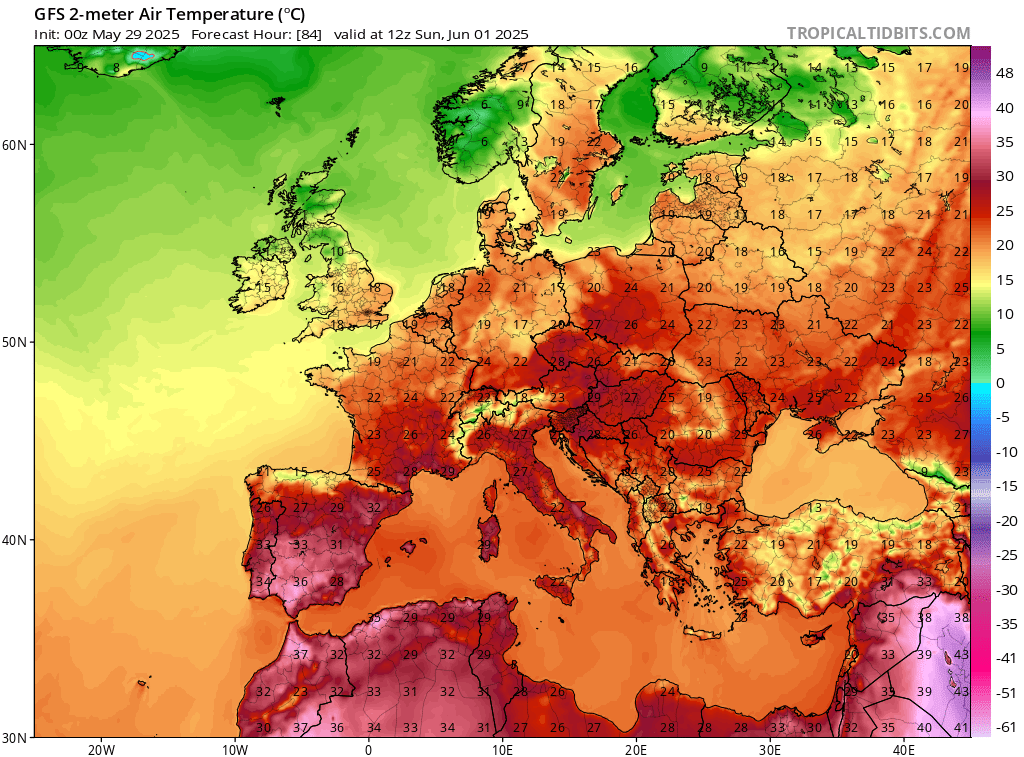 Ciepło 1 czerwca, temperatura po południu