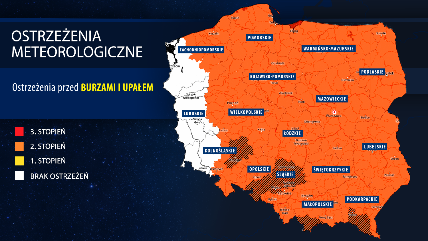 Ostrzeżenia meteorologiczne IMGW