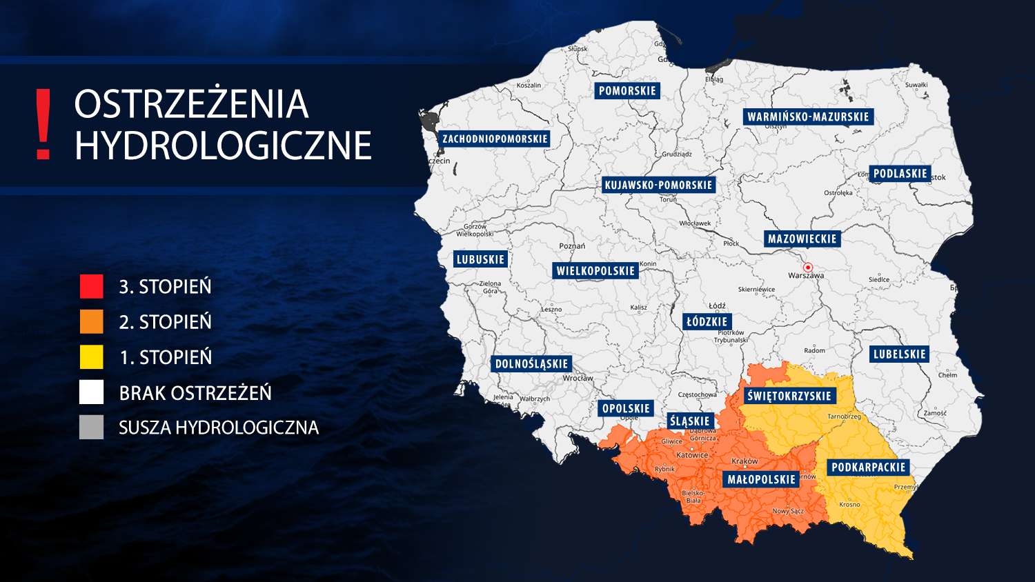 Ostrzeżenia hydrologiczne IMGW