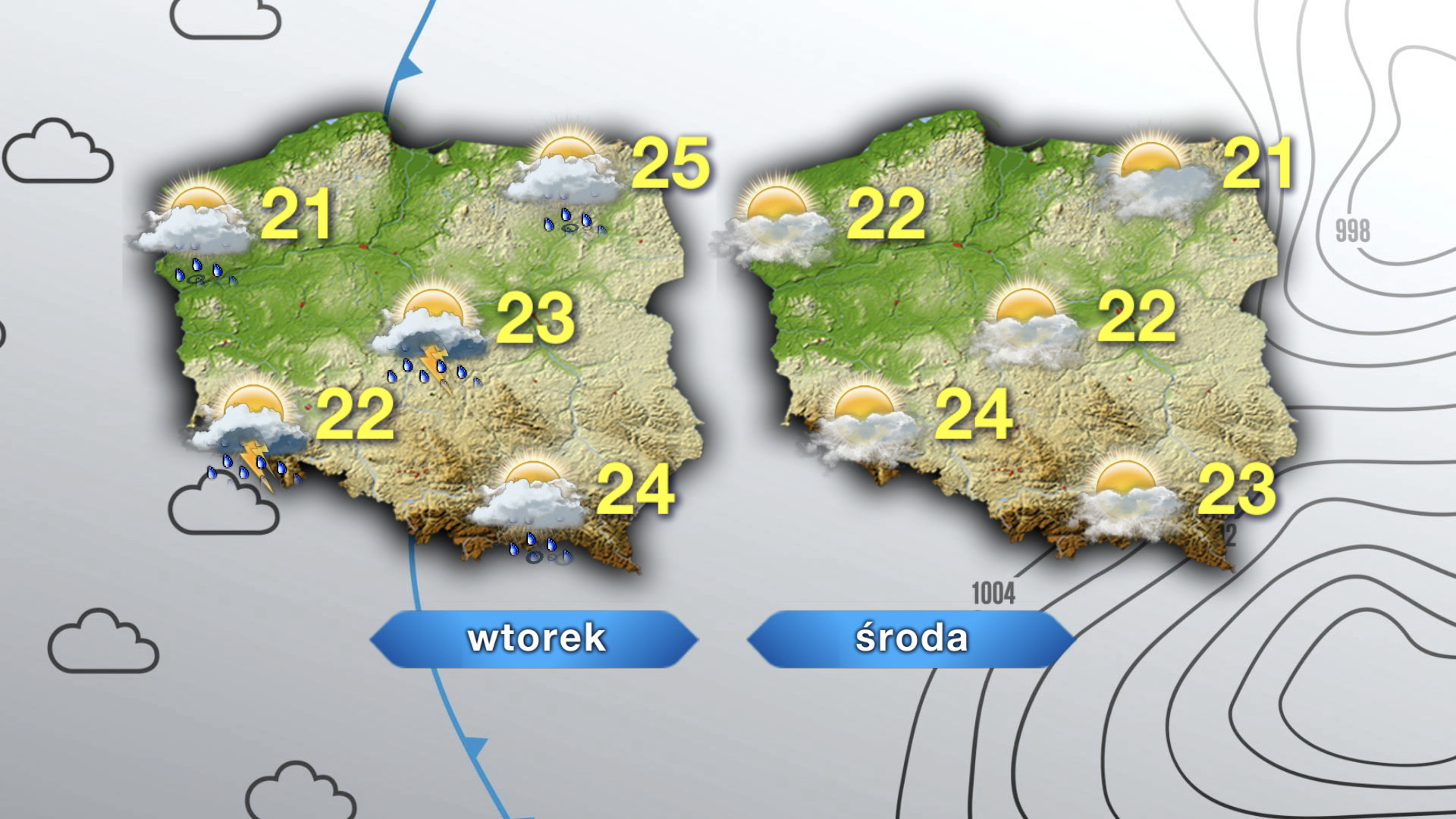 Prognoza pogody na wtorek i środę