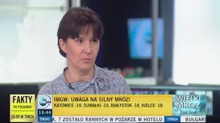 Arleta Unton-Pyziołek o silnym mrozie