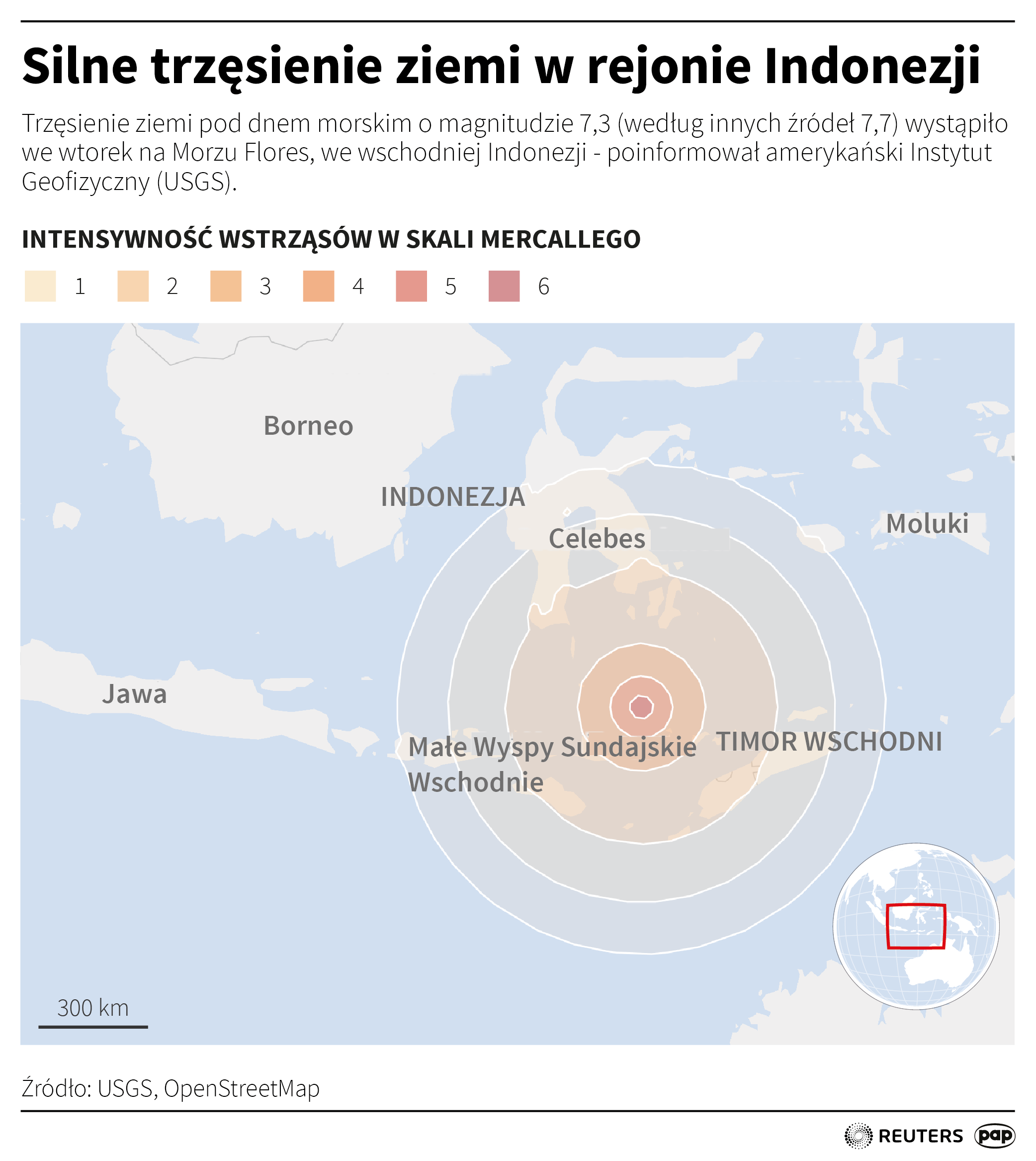 Aktualnie czytasz: Silne trzęsienie ziemi w Indonezji, pojawiły się alerty przed tsunami