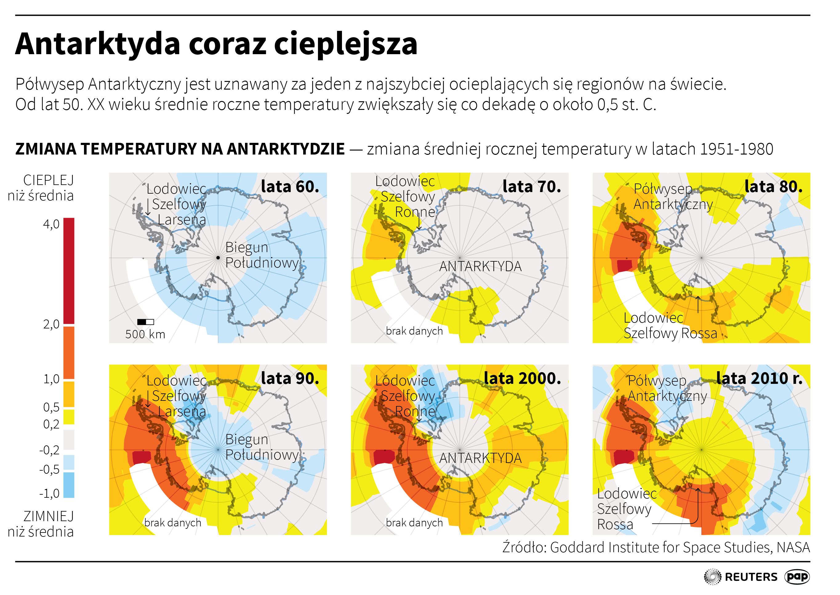 Antarktyda coraz cieplejsza