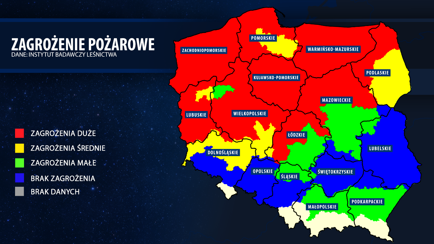Zagrożenie pożarowe w lasach