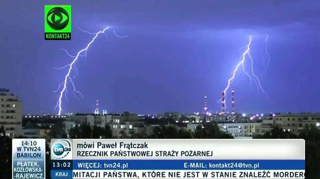 Bilans burzowej nocy to 330 interwencji Straży Pożarnej