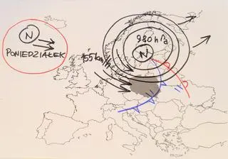 Sytuacja pogodowa nad Europą