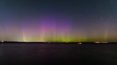 Zorza polarna zalśniła nad Pomorzem