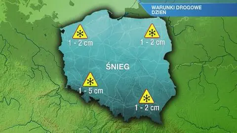 Warunki drogowe we wtorek