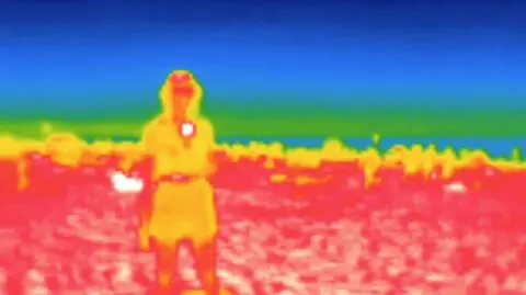 Obraz z kamery termowizyjnej 