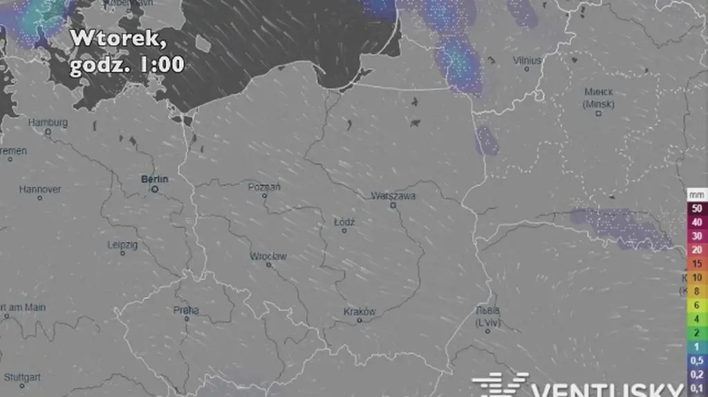 Opady w najbliższych dniach