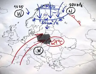Sytuacja baryczna nad Europą