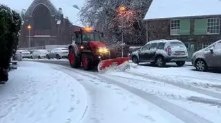 Drogi pod śniegiem w Wielkiej Brytanii