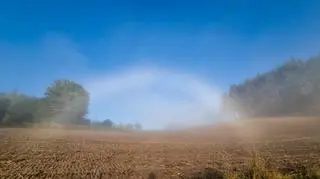Biała tęcza na Kaszubach