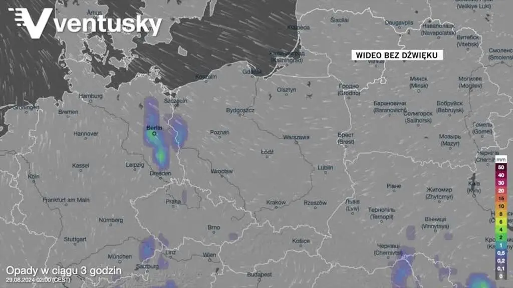 Prognozowane opady w najbliższych dniach 