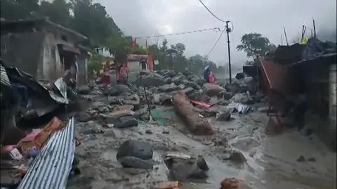 Osuwisko w indyjskim stanie Uttarakhand
