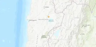 Lokalizacja trzęsienia ziemi w Chile