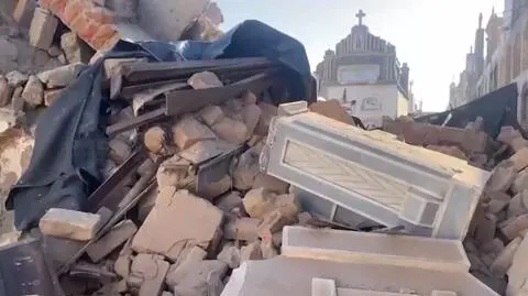 Trzęsienie ziemi w Peru. Ranni, poważne zniszczenia na cmentarzu