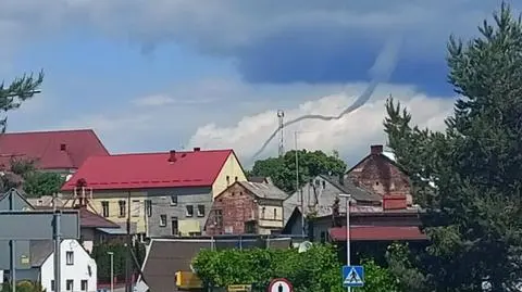 Zalążek trąby powietrznej na Opolszczyźnie