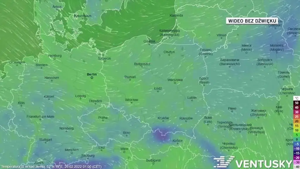 Prognoza temperatury na kolejne dni