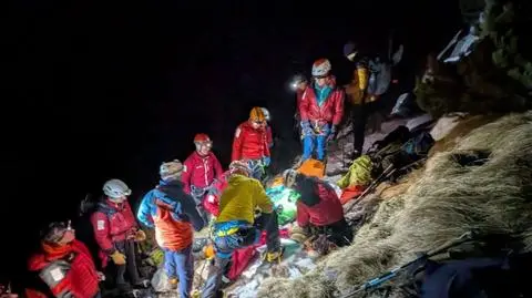 Akcja ratunkowa na zboczach Małego Giewontu