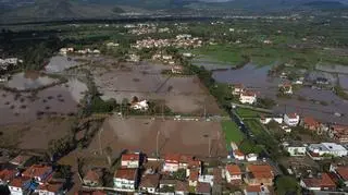 Zalane tereny w regionie Kalloni na wyspie Lesbos