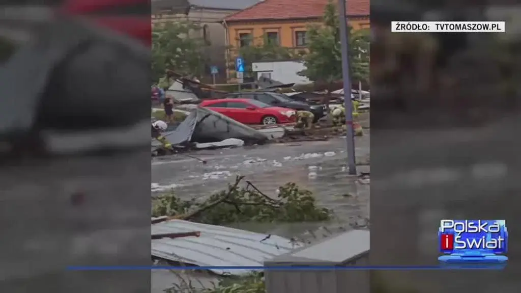 Gwałtowna burza przeszła przez Tomaszów Mazowiecki