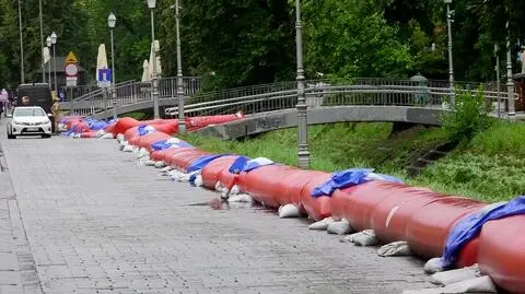 Strażacy prowadzili działania między innymi w Kielcach