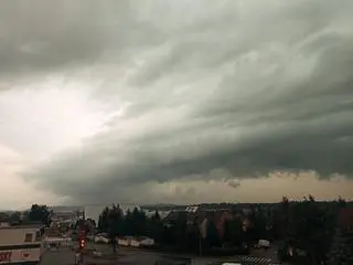 Chmura szelfowa nad Nowym Targiem