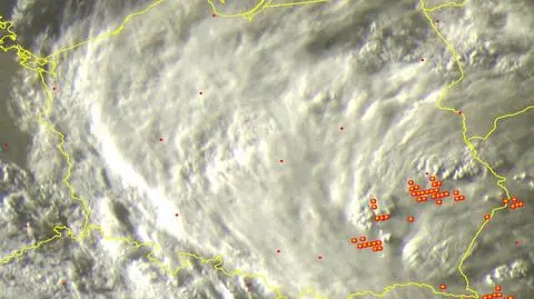 Wyładowania atmosferyczne w sobotę 30.07