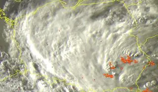 Wyładowania atmosferyczne w sobotę 30.07