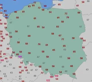 
Porywy wiatru w piątek 24 września 