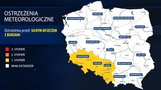 Ostrzeżenia meteorologiczne IMGW, sobota 03.06