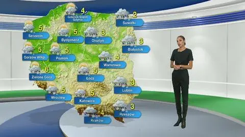 Prognoza pogody na poniedziałek