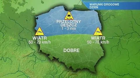 Warunki drogowe w czwartek