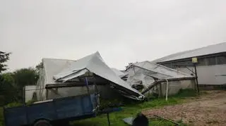 Zniszczenia po burzy na Podkarpaciu 
