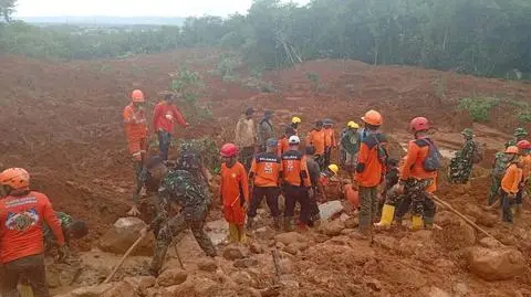 Akcja poszukiwawcza w powiecie Cilacap w Indonezji